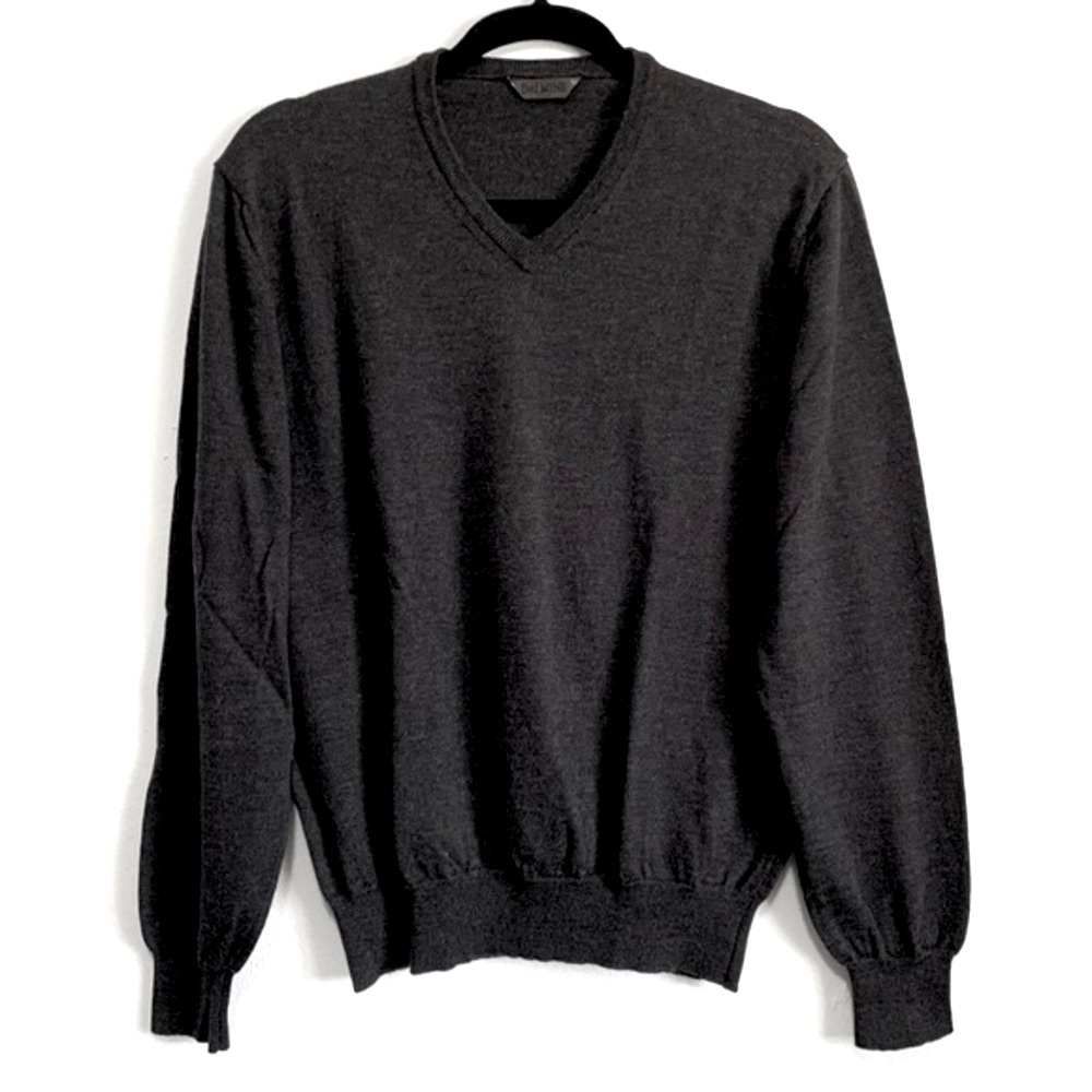 Classic charcoal greyV-Neck Sweater for Women